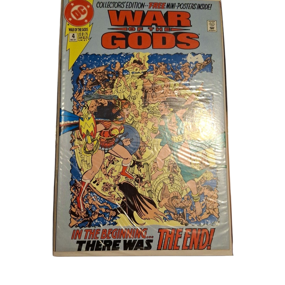 DC War of the Gods Comic with Blue and Red Cover